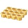 ChillWaves Brass Pipe Fitting Reducer Hex Bushing 14 NPT Male x 18 NPT Female Thread Adapter12PACK
