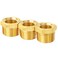 ChillWaves Brass Pipe Fitting Reducer Hex Bushing 34 NPT Male x 14 NPT Female Thread Adapter3PACK