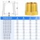 ChillWaves Brass Pipe Fitting Reducer Hex Bushing 34 NPT Male x 14 NPT Female Thread Adapter3PACK