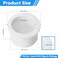 Cinsda 1 Inch SCH40 PVC Pipe End Cap Plug 20 Pack ASTM D2466 Standard Socket for Sewer Lines Plumbing Irrigation DIY Projects