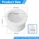 Cinsda 1 Inch SCH40 PVC Pipe End Cap Plug 20 Pack ASTM D2466 Standard Socket for Sewer Lines Plumbing Irrigation DIY Projects