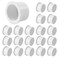 Cinsda 1 Inch SCH40 PVC Pipe End Cap Plug 20 Pack ASTM D2466 Standard Socket for Sewer Lines Plumbing Irrigation DIY Projects