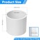 Cinsda 20 Pack 12 Inch SCH40 PVC Pipe Coupling Adapter Heavy Duty UPVC Slip x Slip Connection ASTM D2466 Standard for Plumbing Irrigation Pool Systems