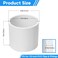 Cinsda 20 Pack 12 Inch SCH40 PVC Pipe Coupling Adapter Heavy Duty UPVC Slip x Slip Connection ASTM D2466 Standard for Plumbing Irrigation Pool Systems