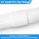 Cinsda 20 Pack 12 Inch SCH40 PVC Pipe Coupling Adapter Heavy Duty UPVC Slip x Slip Connection ASTM D2466 Standard for Plumbing Irrigation Pool Systems
