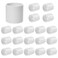 Cinsda 20 Pack 12 Inch SCH40 PVC Pipe Coupling Adapter Heavy Duty UPVC Slip x Slip Connection ASTM D2466 Standard for Plumbing Irrigation Pool Systems