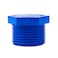 Coshar 1Inch NPT Male Thread Plugs Water Heater Drain Plug PVC Drain End Caps Plastic Pipe Fittings Coupling Adapter Blue