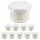 Coshar 1Inch NPT Plugs Water Heater Drain Plug Male Thread PVC Drain End Caps White Pipe Fittings Coupling Adapter White