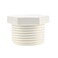 Coshar 1Inch NPT Plugs Water Heater Drain Plug Male Thread PVC Drain End Caps White Pipe Fittings Coupling Adapter White