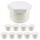 Coshar 1Inch NPT Plugs Water Heater Drain Plug Male Thread PVC Drain End Caps White Pipe Fittings Coupling Adapter White