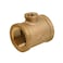 SUPPLYGIANT CSSU0340 34 x 14Inch Reducing Tee Two Size with Female Threaded Connections Ends Brass Construction Higher Corrosion Resistance Economical Easy to Install 14