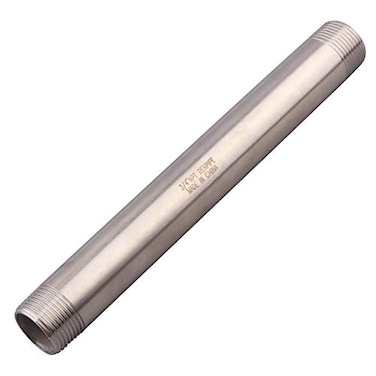 DERPIPE 34 X 34 NPT Male Nipple Stainless Steel 304 Cast Pipe Coupling fitting 8 Length