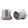 DERPIPE Stainless Steel Reducer Hex Flush Bushing 12 NPT Male 18 NPT FemaleReducing Adapter Cast Pipe Fitting pack of 2