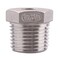 DERPIPE Stainless Steel Reducer Hex Flush Bushing 12 NPT Male 18 NPT FemaleReducing Adapter Cast Pipe Fitting pack of 2