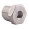 DERPIPE Stainless Steel Reducer Hex Flush Bushing 12 NPT Male 18 NPT FemaleReducing Adapter Cast Pipe Fitting pack of 2