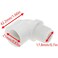 Dsjnf PVC pipe fitting connector pipe corner adapter white 90degree elbow joint suitable for cold and hot water pipes in household sewers white 8pcs
