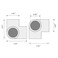DSYBJR DSY 12 3 Way Elbow PVC Pipe Fitting Adapter 3 Way SCH40 Connector 10 PACK