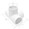 DSYBJR DSY 12 4 Way Elbow PVC Pipe Fitting Adapter 4 Way SCH40 Connector 20 PACK