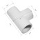 DSYBJR DSY 12 TEE PVC Pipe Fitting Adapter 3 Way SCH40 Connector 20 PACK