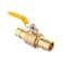 EFIELD 1 Inch Brass Full Port Ball Valve For PexA Pipe ASTM F1960 Expansion Connection Only Yellow HandleVALVE155