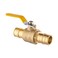 EFIELD 1 Inch Brass Full Port Ball Valve For PexA Pipe ASTM F1960 Expansion Connection Only Yellow HandleVALVE155
