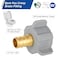 EFIELD 12 Inch Pex X 78 Inch Toilet Ballcock Nut Swivel Straight Adapter Brass Plumbing FittingPEX1807307