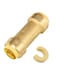 EFIELD 34inch Push Fit Check Valve LF Brass Plumbing Fitting For Copper Pex CPVC Tube with Disconnect ClipPFVALVE063
