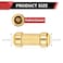 EFIELD 34inch Push Fit Check Valve LF Brass Plumbing Fitting For Copper Pex CPVC Tube with Disconnect ClipPFVALVE063