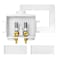 EFIELD Double Drain Washing Machine Outlet Box 12inch PexA Expansion Inlet Single Control Valve Stainless Steel Water Hammer ArrestorWM019