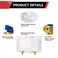 EFIELD Premium Washing Machine Laundry Outlet Box with Center Drain 12Inch PushFit Inlet ConnectionCopper Pex CPVC Pipe With Copper Water Hammer ArrestorWM033