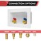 EFIELD Premium Washing Machine Laundry Outlet Box with Center Drain 12Inch PushFit Inlet ConnectionCopper Pex CPVC Pipe With Copper Water Hammer ArrestorWM033