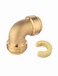EFIELD PushFit 1 Inch x 1 Inch Elbow Brass Fitting to Connect Pex Copper CPVC with Disconnect ClipPF050