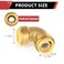 EFIELD PushFit 1 Inch x 1 Inch Elbow Brass Fitting to Connect Pex Copper CPVC with Disconnect ClipPF050