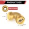 EFIELD PushFit 1 Inch x 1 Inch Elbow Brass Fitting to Connect Pex Copper CPVC with Disconnect ClipPF050