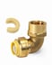 EFIELD Pushfit 12 x 12 FNPT Female Threaded Elbow Brass Fittings Push to Connect Pex CPVC with a Disconnect Clip 12inchPF123