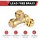 EFIELD PushFit Fitting 34 Tee to Connect Pex Copper CPVC Pipe with a Disconnect Tool ClipPF114