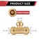 EFIELD PushFit Fitting 34 X34 X12 Tee to Connect Pex Copper CPVC Pipe with Two Size Disconnect Tool ClipsPF127