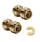 EFIELD PushFit Fittings 34 Inch Straight Coupling to Connect Pex Copper CPVC Pack of 2PF0082PCS