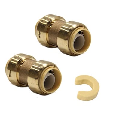 EFIELD PushFit Fittings 34 Inch Straight Coupling to Connect Pex Copper CPVC Pack of 2PF0082PCS