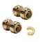 EFIELD PushFit Fittings 34 Inch Straight Coupling to Connect Pex Copper CPVC Pack of 2PF0082PCS