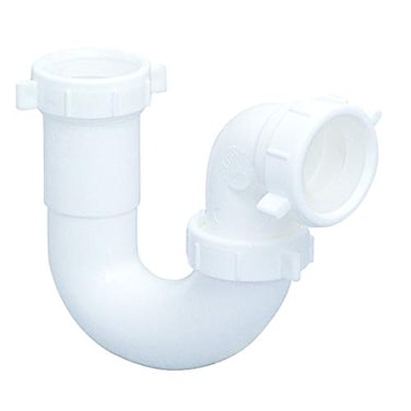 EZ-FLO EZFLO 112 Inch Kitchen Sink Drain Repair Pipe with Reducing Washer White Polypropylene 35380
