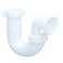 EZ-FLO EZFLO 112 Inch Kitchen Sink Drain Repair Pipe with Reducing Washer White Polypropylene 35380