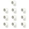 FangKingNo 10pcs 2Way 34 PVC Fitting 90 Degree 90Codo Elbow Socket Adapter Coupling Schedule 40 White10Pack 075 Inch