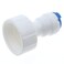 FDXGYH 2 Pcs Straight NPT Thread Adapter Plastic Push Fit Quick Connect White RO Fittings 34 FNPT to 38 Tube OD Hose Adapter for Water Purifier