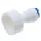 FDXGYH 2 Pcs Straight NPT Thread Adapter Plastic Push Fit Quick Connect White RO Fittings 34 FNPT to 38 Tube OD Hose Adapter for Water Purifier