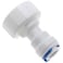 FDXGYH 2 Pcs Straight NPT Thread Adapter Plastic Push Fit Quick Connect White RO Fittings 34 FNPT to 38 Tube OD Hose Adapter for Water Purifier
