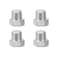 Feelers 14 NPT Male Outer Hex Head Thread Plug Pipe Fitting 304 Stainless Steel Oil Drain Plug Fitting Pack of 4