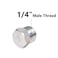 Feelers 14 NPT Male Outer Hex Head Thread Plug Pipe Fitting 304 Stainless Steel Oil Drain Plug Fitting Pack of 4