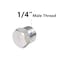 Feelers 14 NPT Male Outer Hex Head Thread Plug Pipe Fitting 304 Stainless Steel Oil Drain Plug Fitting Pack of 4