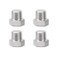 Feelers 14 NPT Male Outer Hex Head Thread Plug Pipe Fitting 304 Stainless Steel Oil Drain Plug Fitting Pack of 4